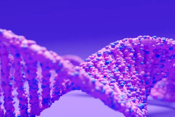 3d illustration of a  science template, abstract background with a DNA molecules. abstract technology science concept DNA futuristic