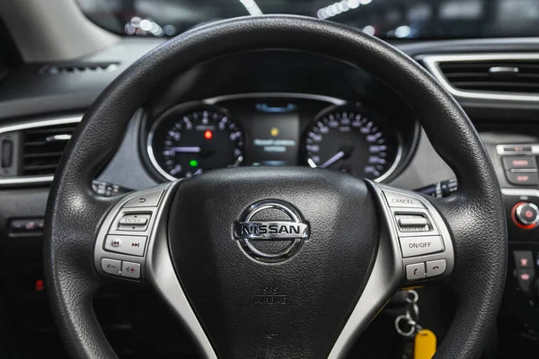 Novosibirsk Russia May 2021 Nissan Trail Cockpit Interior Cabin Details — Stock Photo, Image