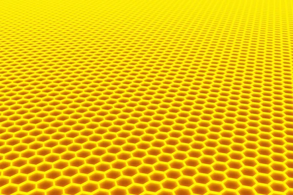 Ilustração Favo Mel Amarelo Monocromático Para Mel Padrão Formas Hexagonais — Fotografia de Stock