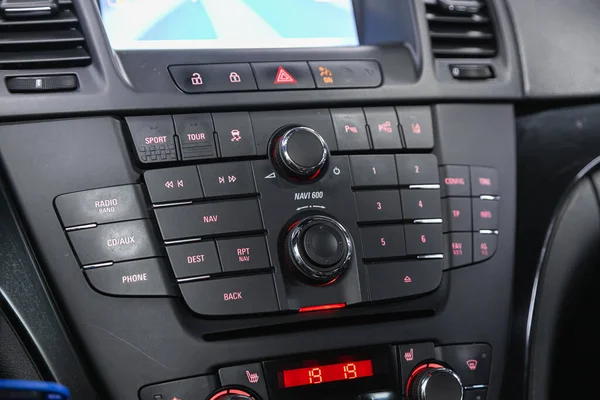 러시아 노보시비르스크 2021 Opel Insignia Radio Audio System Monitor Control — 스톡 사진