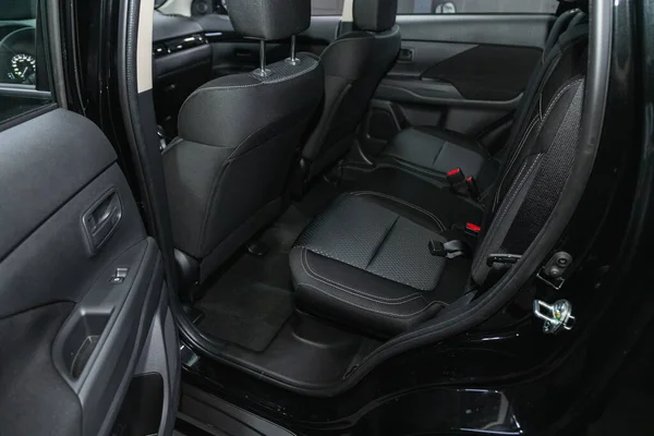 Novosibirsk Rússia Julho 2021 Mitsubishi Outlander Comfort Carro Dentro Interior — Fotografia de Stock