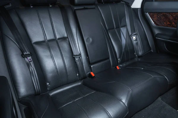 Novosibirsk Russia July 2021 Jaguar Comfort Car Clean Car Interior — Stock Photo, Image