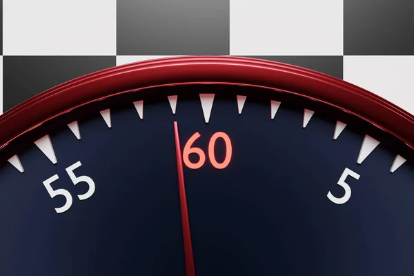 Εικόνα Από Κοντά Μαύρο Στρογγυλό Ρολόι Χρονόμετρο Δείχνει Τον Αριθμό — Φωτογραφία Αρχείου