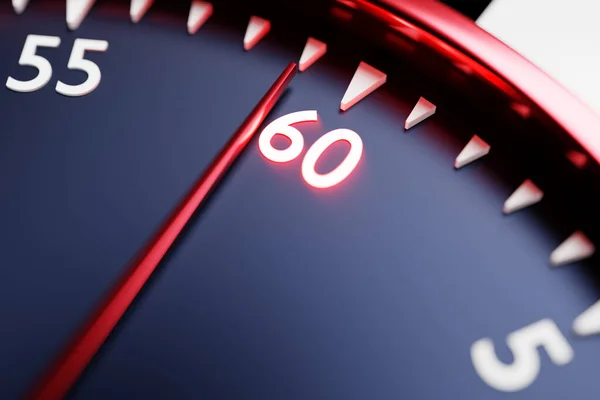 시계의 스톱워치는 60을보여준다 빈티지 타이머 — 스톡 사진