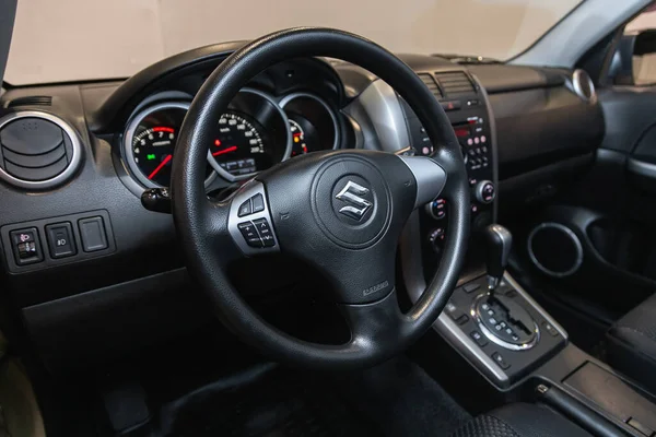 Novosibirsk Russia July 2021 Suzuki Grand Vitara Modern Car Interior — Stock Photo, Image