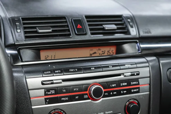 Novosibirsk Russia July 2021 Mazda Car Audio System Concept Music — Stock Photo, Image