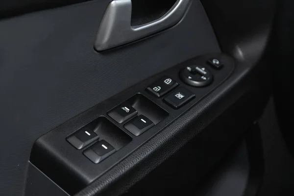 Novosibirsk Rusko Července 2021 Kia Sportage Close Door Control Panel — Stock fotografie