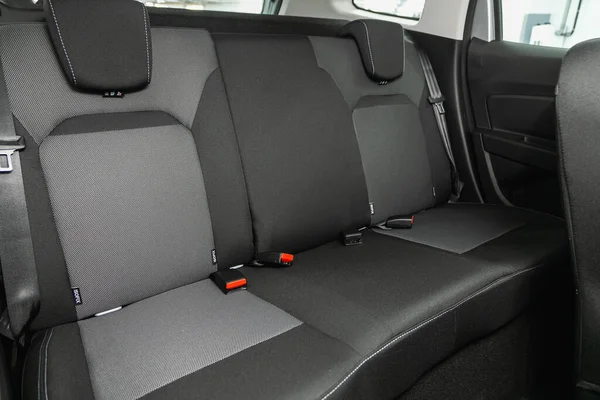 Novosibirsk Russia July 2021 Renault Duster Close Black Rear Seats — Stock Photo, Image