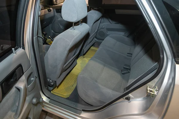 Novosibirsk Russia Luglio 2021 Chevrolet Lacetti Sedile Posteriore Passeggeri Tessuto — Foto Stock