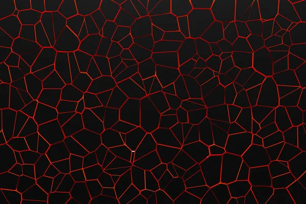 Malha Vermelha Textura Grunge Abstrato Caótico Grunge Padrão Geométrico Preto — Fotografia de Stock