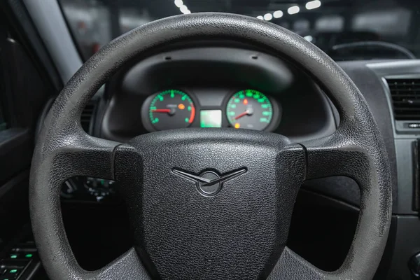 Novosibirsk Russia July 2021 Uaz Patriot Cockpit Interior Cabin Details — Stock Photo, Image