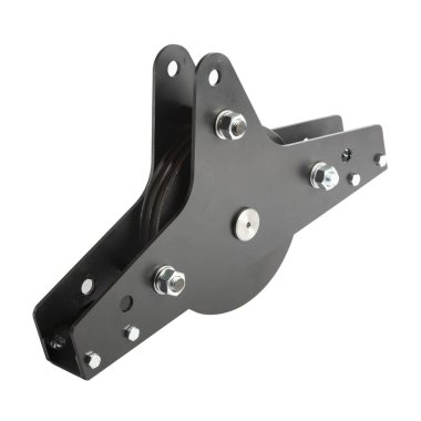 Beyaz izole edilmiş arka planda siyah metal endüstriyel patinaj detayı