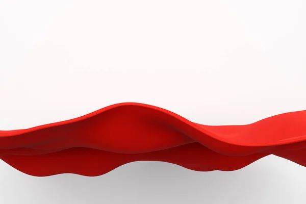 Illustration Röda Glödande Färglinjer Röd Duk Linje Svart Isolerad Bakgrund — Stockfoto