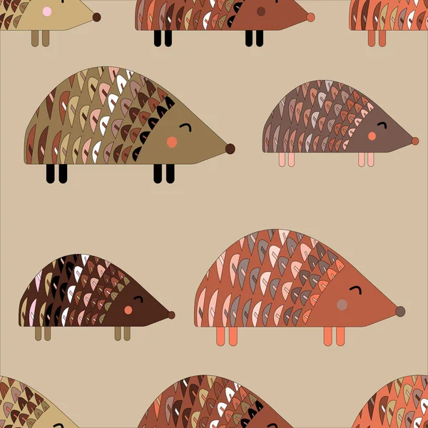 Seamless Pattern Painted Colorful Hedgehog Can Used Wallpaper Textiles Packaging — Stock Photo, Image