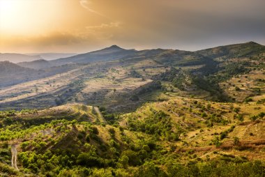 güzel gün batımı manzarası