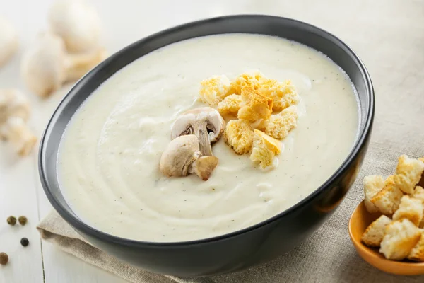 Tazón de sopa de crema —  Fotos de Stock