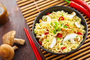 Asian food, instant noodles