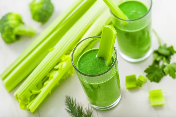 Gezonde plantaardige drank, smoothie — Stockfoto