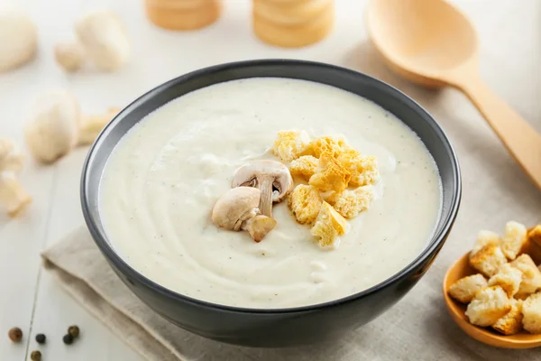 Tigela de sopa de creme — Fotografia de Stock