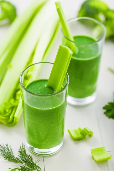 Gezonde plantaardige drank, smoothie — Stockfoto