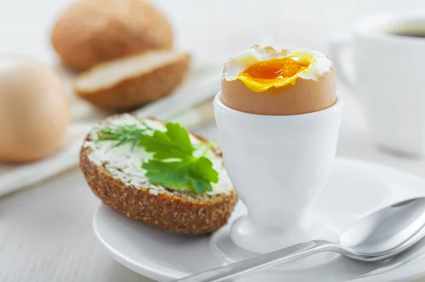 Uovo sodo per colazione — Foto Stock