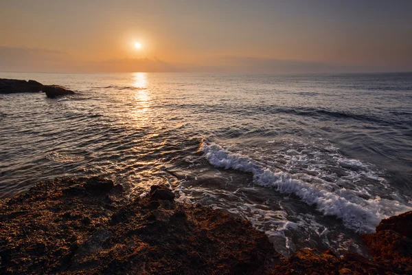 yukarıda deniz günbatımı