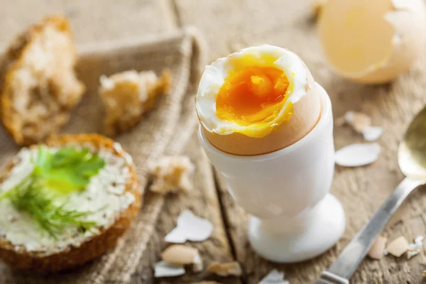 Uovo sodo per colazione — Foto Stock