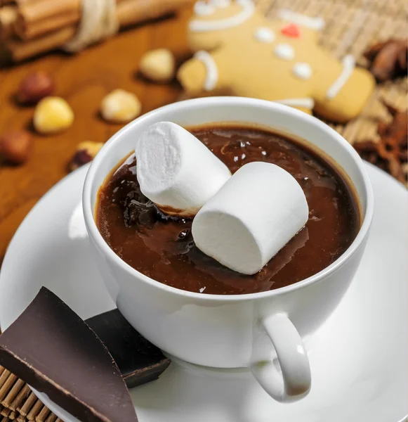 Cup of hot chocolate — Stock Photo, Image