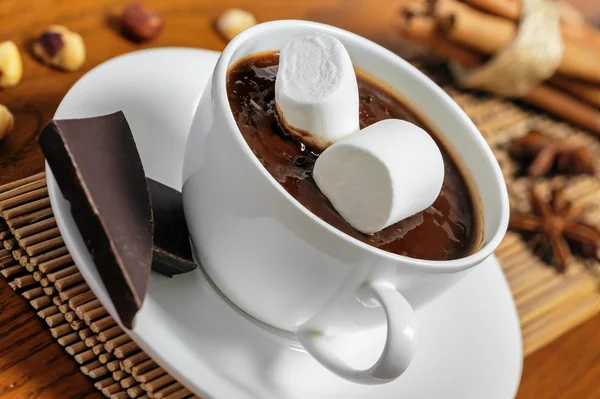 Cup of hot chocolate — Stock Photo, Image