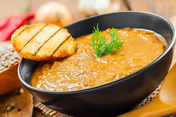 Tazón de sopa de crema — Foto de Stock