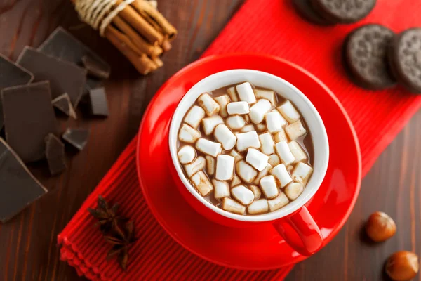 Chocolat chaud, boisson d'hiver — Photo