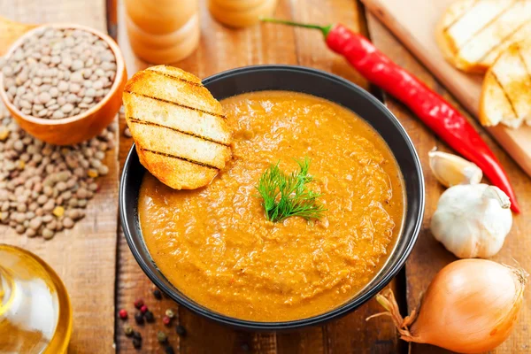 Tazón de sopa de crema — Foto de Stock