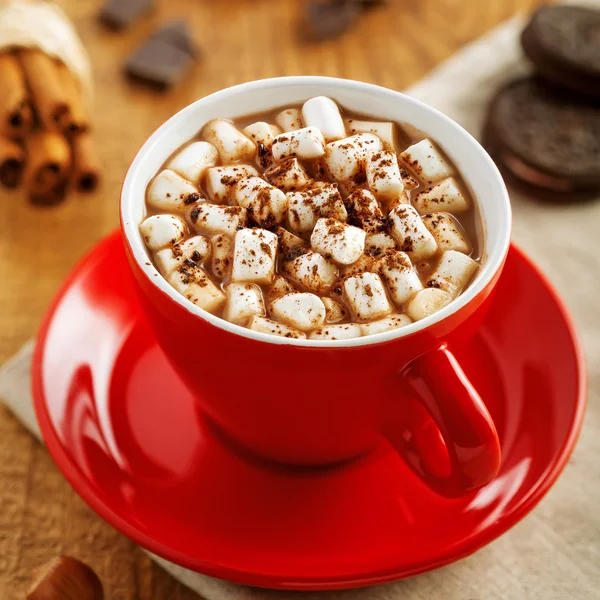 Hot chocolate, winter drink — Stock Photo, Image