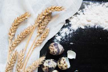 Arka plan kopya alanı ile pişirme