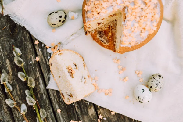 Pastel de Pascua comida fondo — Foto de Stock