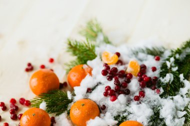 Mandalina ve kızılcık, kopya alanı