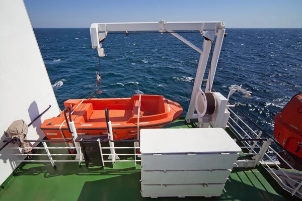 Barco de resgate, bote salva-vidas — Fotografia de Stock