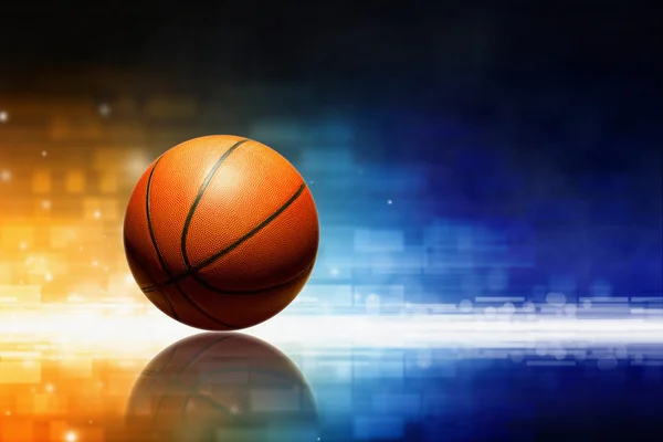 Basketbal s odleskem — Stock fotografie