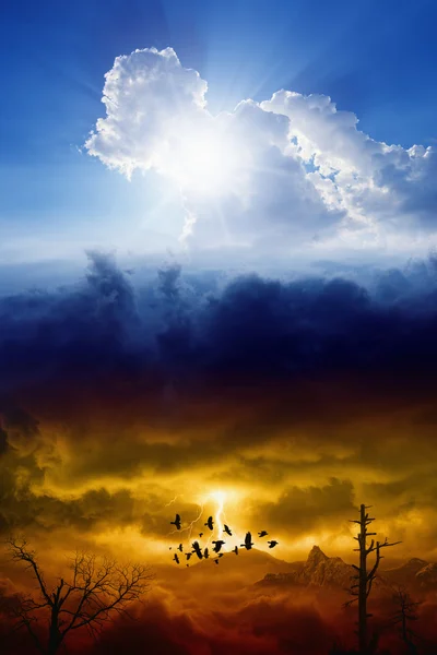 Nebe a peklo — Stock fotografie