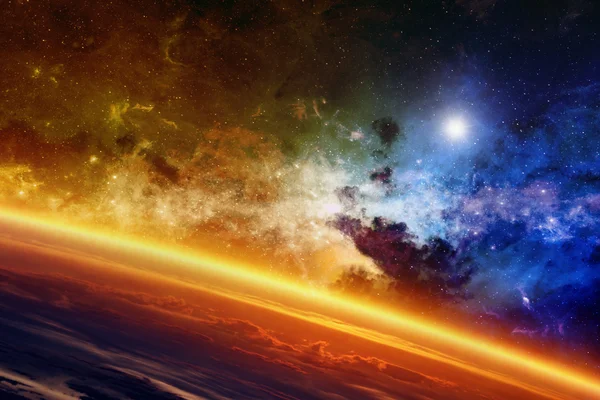 Glowing planet — Stock Photo, Image