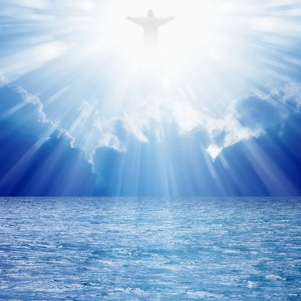 Christ in skies — Stock Photo, Image