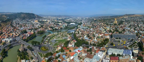 Vedere aeriană a Tbilisi — Fotografie, imagine de stoc