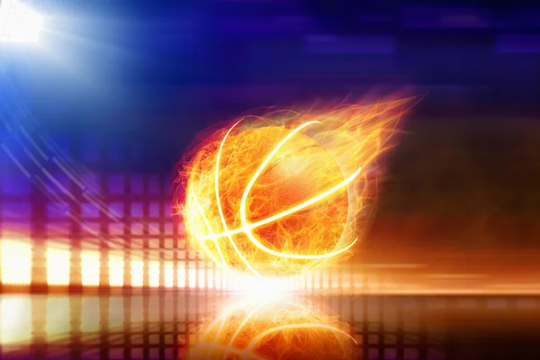 Abstract burning basket — Stockfoto