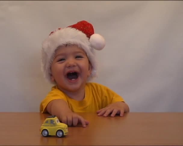 Bebê Santa rir 2 — Vídeo de Stock