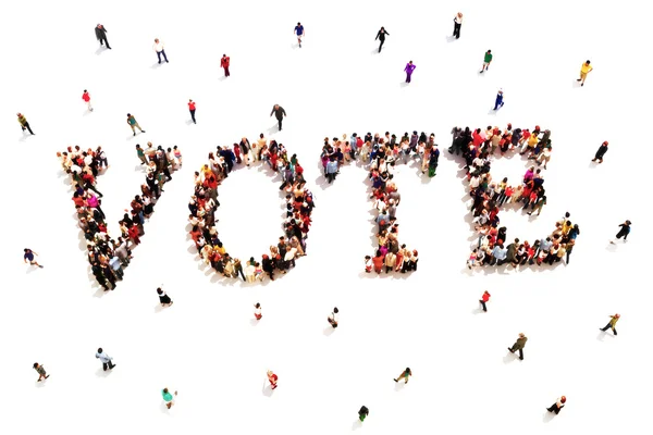 People that vote. — Stock Photo, Image