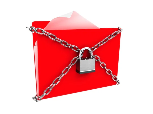 Security protection of files, or confidential files concept — Stock Photo, Image