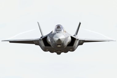 F35 açık Görünümü Kapat kameraya kimya yollar ile uçan