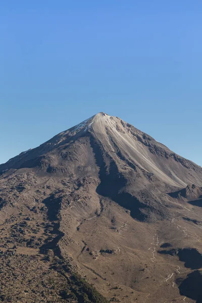 Een Verticaal Schot Van Pico Orizaba Vulkaan Mexico Hulpverlening Hoogste — Stockfoto