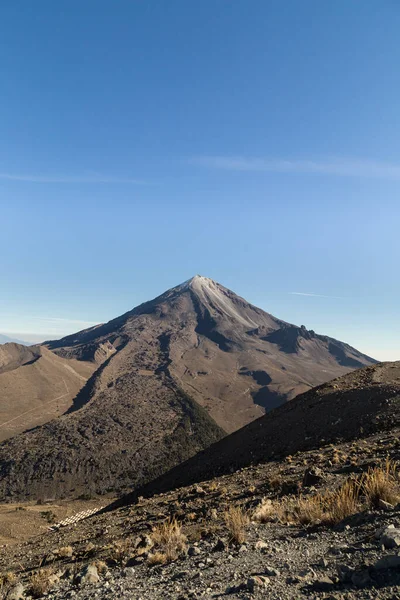 Vertikal Bild Pico Orizaba Vulkanen Mexiko Lättnad Högsta Berg — Stockfoto