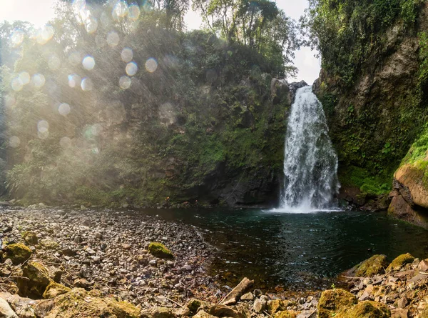 Xico Veracruz Meksika Daki Engebeli Bir Uçurumdan Akan Güzel Bir — Stok fotoğraf